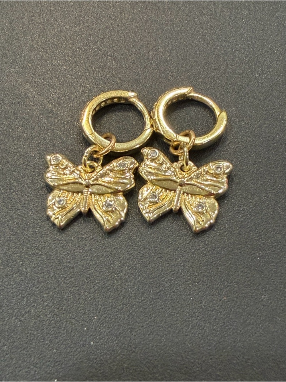 Eyrful Gold Crystal Huggie Hoop Earrings - Women